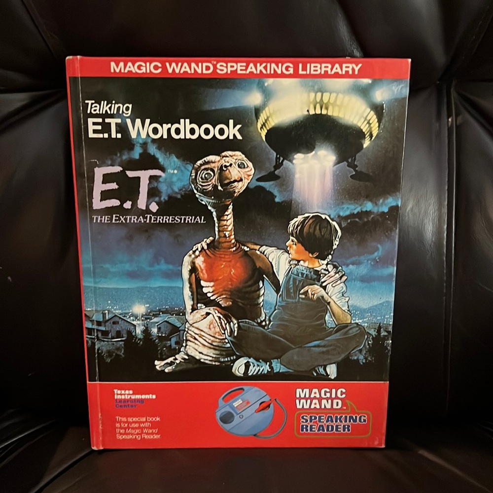 ORIGINAL Vintage 1982 E.T. Magic Wand Talking Wordbook Texas Instruments